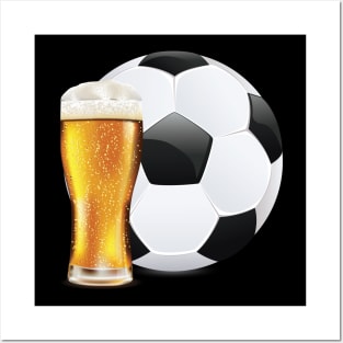 Beer and Soccer Ball Posters and Art